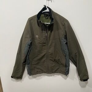 Mountain Hardwear Men's Fleece Lined Soft Shell Jacket Olive Green Size L‎